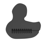 Shake The Duck stroker, cross-section showing the ribbed internal canal