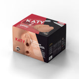 Shake Katy retail box, three-quarter view
