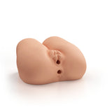 Shake Gwen masturbator, three-quarter view showing both openings